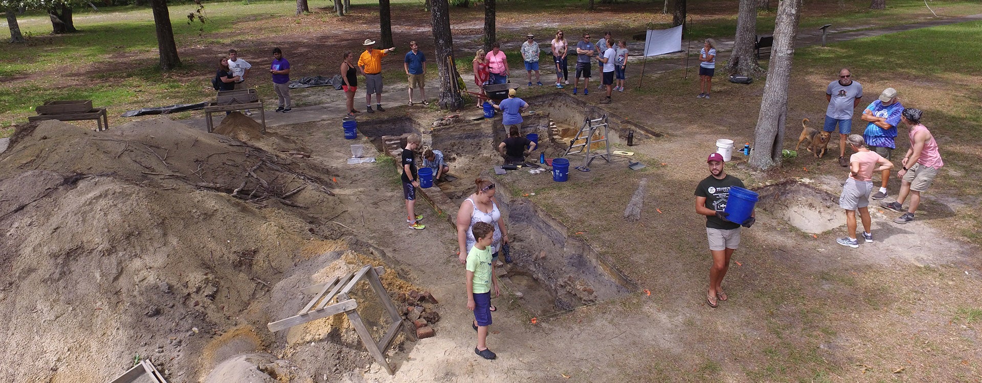 A dozen ECU students spent four weeks this summer excavating the remains of a previously unknown 18th century tavern near Southport.