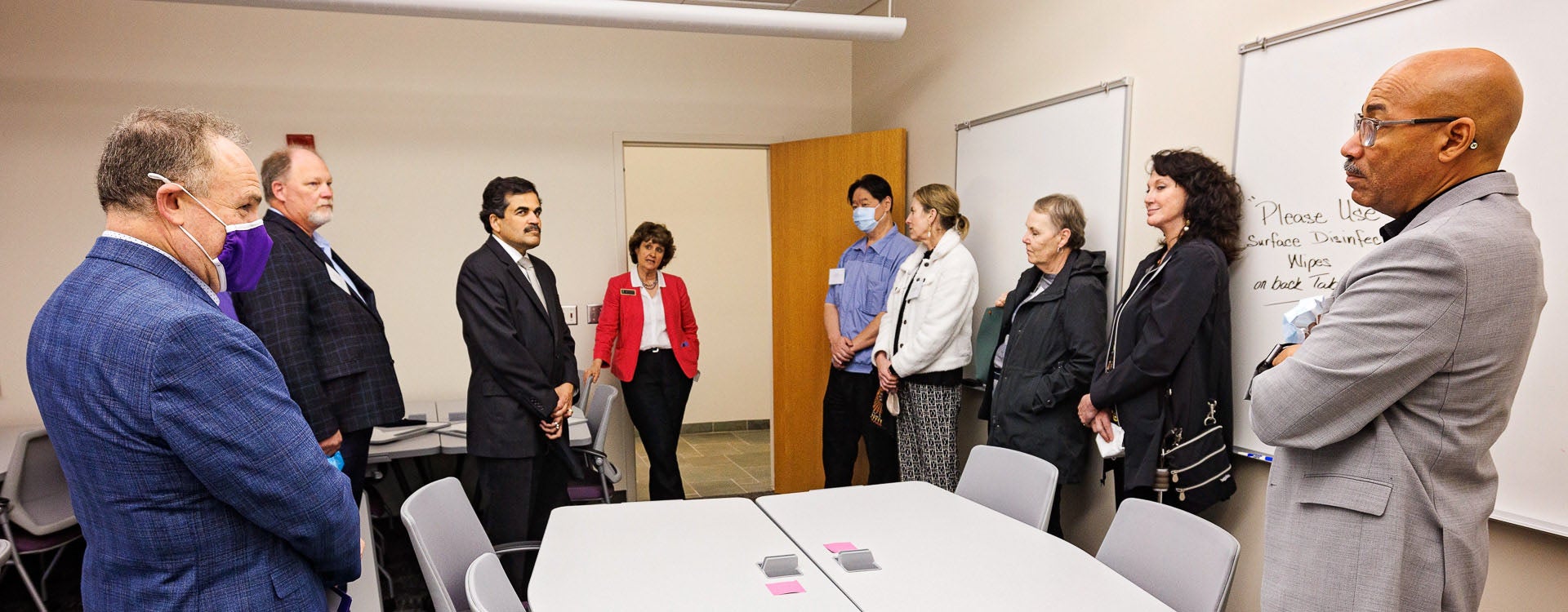 Deans from across the South tour ECU's College of Allied Health Sciences.