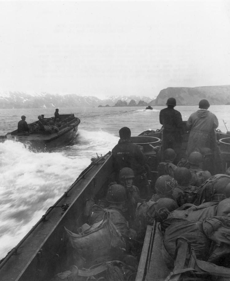 American Landing on Attu, May 11, 1943