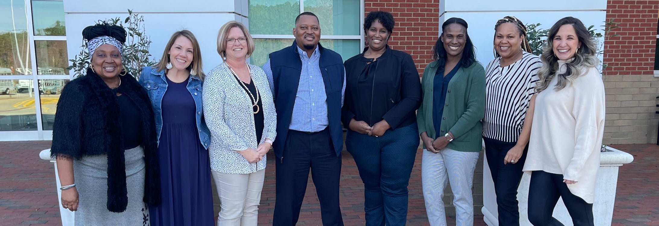 The PIRATE Leadership Academy Class of 2022 includes, from left, Patrice Watford, Lynetti Warden, Holly Winslow, Darrick Wood, Sharita Wade, Jessica Prayer, Kristal Brooks and Mara Swindell.