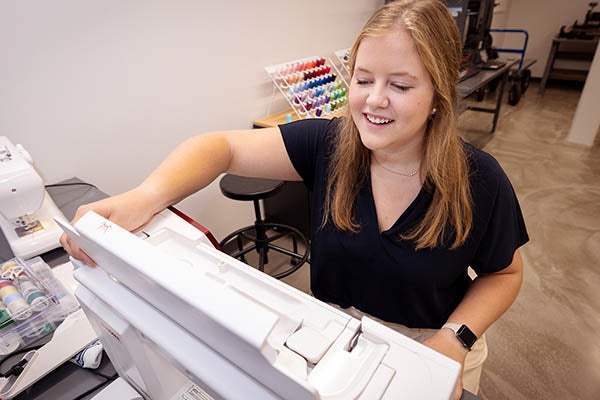 Entrepreneurship major Katie Rowland hopes to use Isley Hub to meet peers who could assist her with getting her nonprofit idea off the ground.