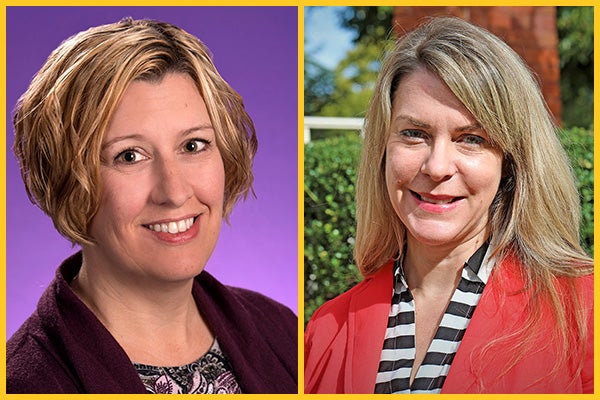 Bonner, left, and Crowe's work was published earlier this year in the the Journal of Crime and Justice and the Administration and Policy in Mental Health and Mental Health Services Research journal.