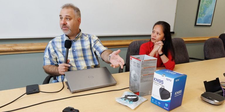 Drs. Sinan Sousan and Jo Anne Balanay discuss their research into the effectiveness of respirators and cloth masks in preventing the transmission of airborne viruses and other contaminants.