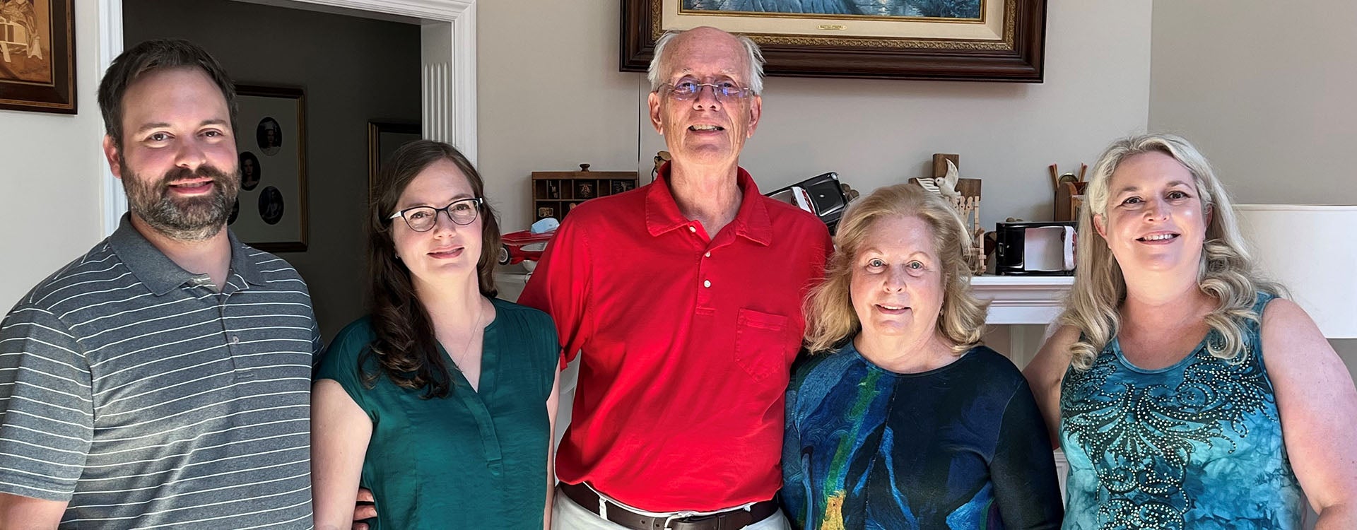 The Worthingtons with their children Joshua, Julie and Christy.