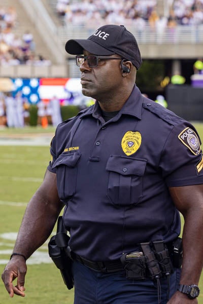 East Carolina University Master Patrol Officer William Brown has spent the last 14 years at ECU, joining ECU Police after serving with the Wilson Police Department and the Marine Corps.