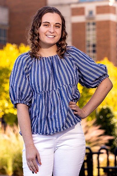 Abby Coderre is working hard to graduate in December and begin working at ECU Health.