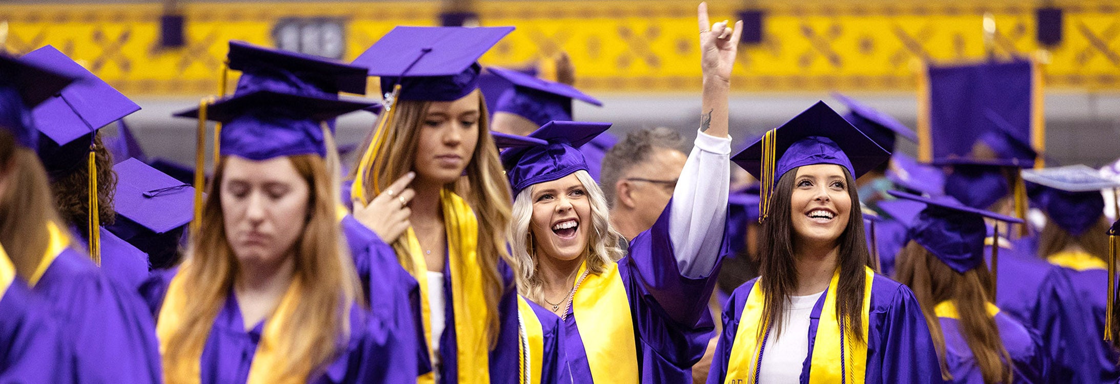 Almost 2,000 graduates were recognized at East Carolina University’s fall 2022 commencement ceremony in Minges Coliseum.