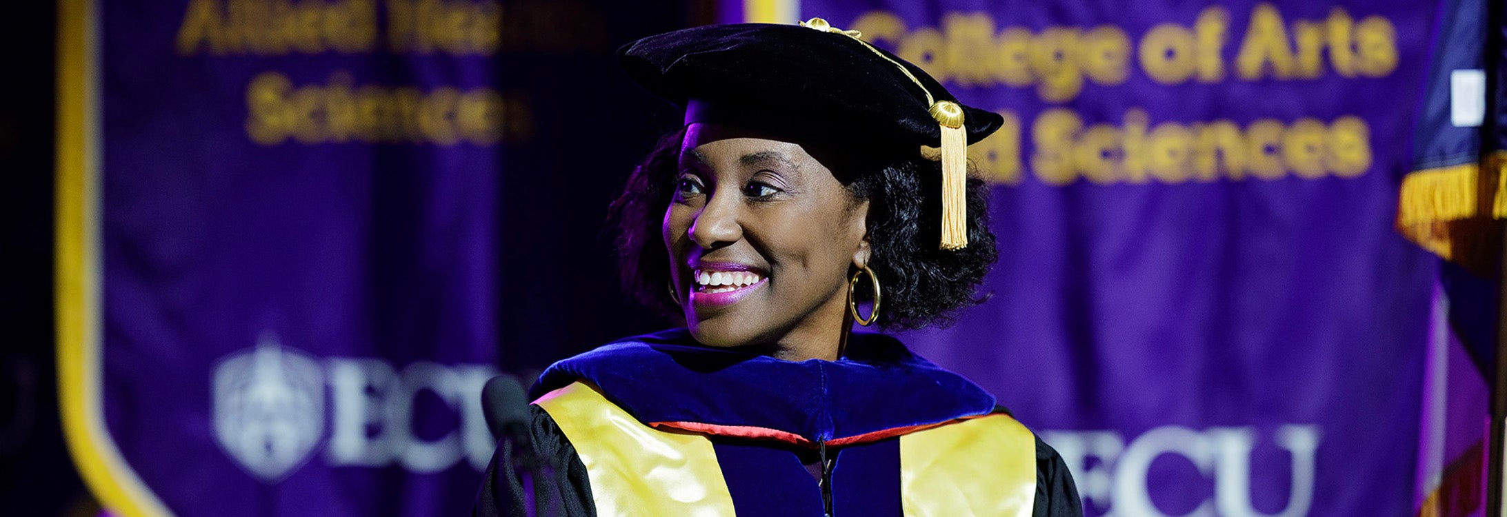Dr. Virginia Hardy, vice chancellor for student affairs, will retire this month after 29 years at East Carolina University. (Photo by Cliff Hollis)