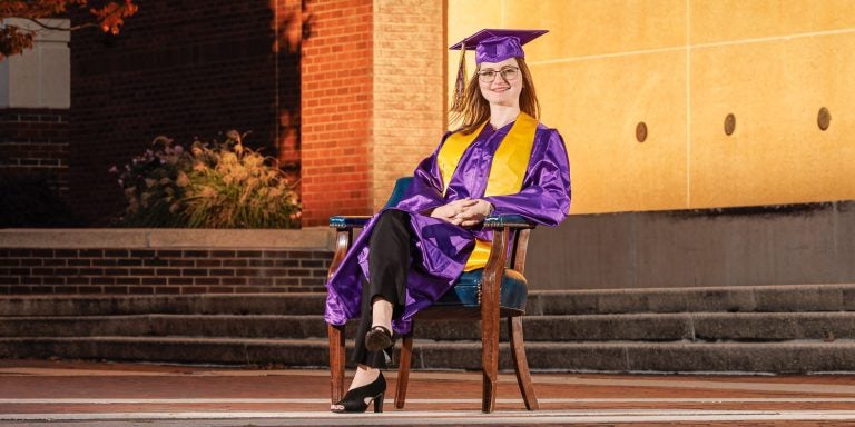 East Carolina University's Grace Jacobson's love of the environment started in the garden with her father. Her passion has paid off with an engineering degree with a concentration in environmental engineering