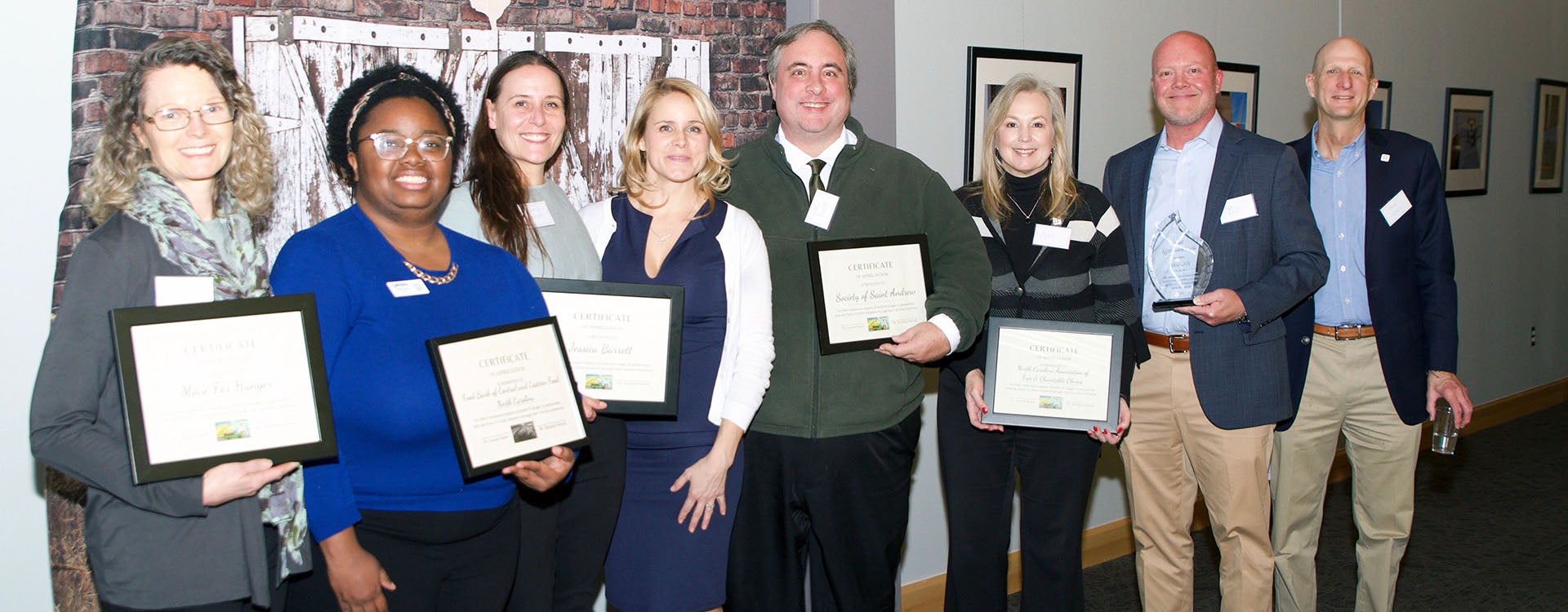 Corporate and community partners were honored for their support of the farm to clinic initiative. 