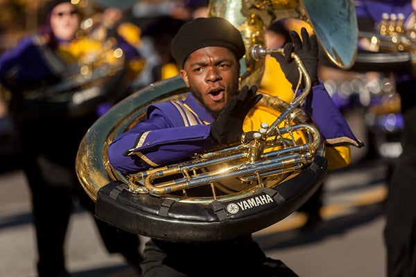 Blackmon has served three years in leadership for the Marching Pirates. 