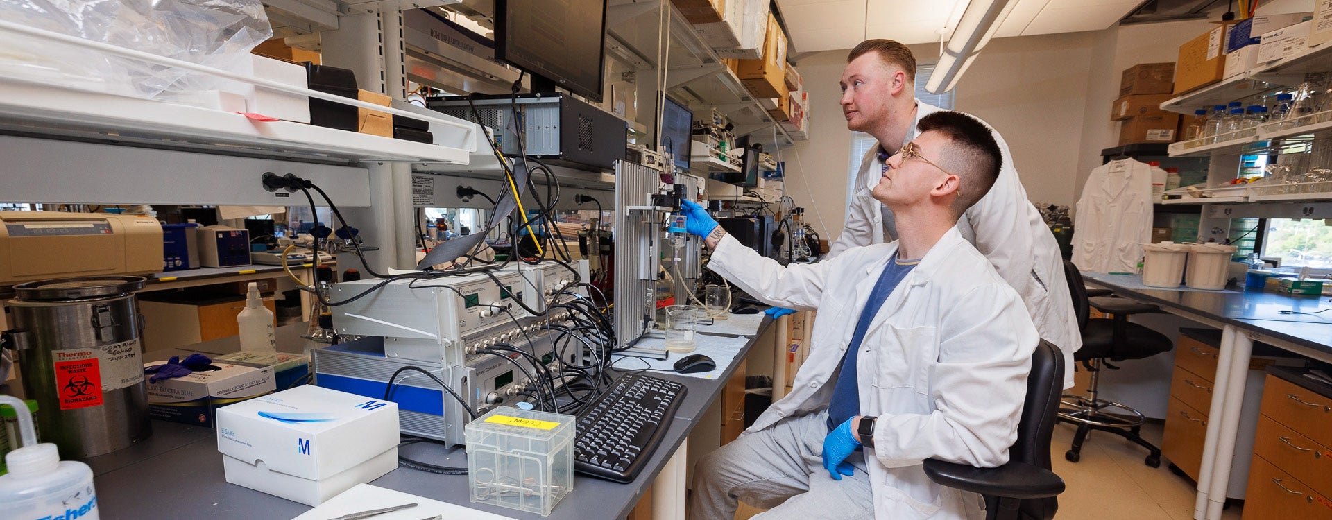 Researchers in the East Carolina Diabetes and Obesity Institute tackle not only metabolic research, but research involving skeletal muscle biology, vascular muscle disease, exercise physiology and more. 