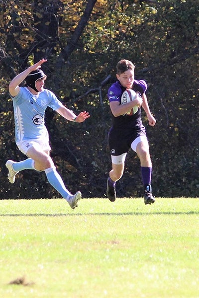 Connor Butzine has been president of the ECU men’s club rugby team for two years.