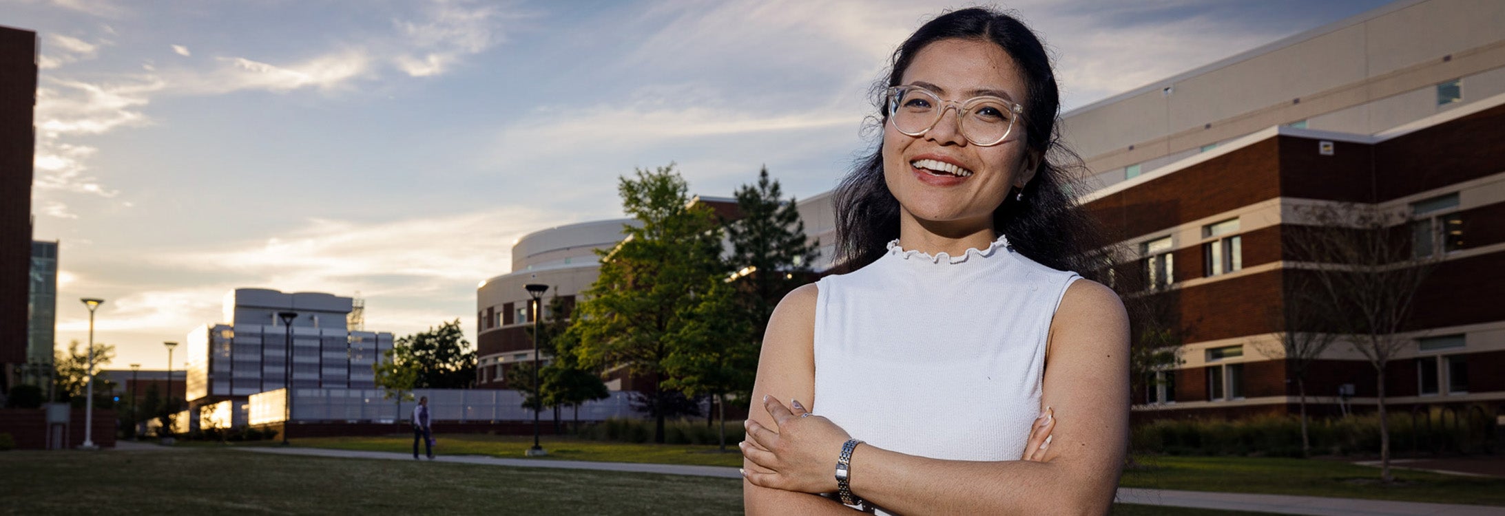 After moving more than 8,000 miles from Nepal to Greenville, graduate student Insha Pun prepares to celebrate earning her master's degree in health communication.