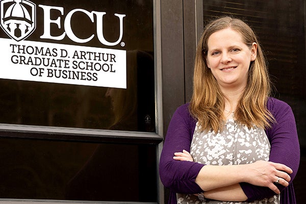 Linda Quick, the assistant dean of the ECU Thomas D. Arthur Graduate School of Business and an associate professor of accounting, believes the new dual program will be a benefit to the region