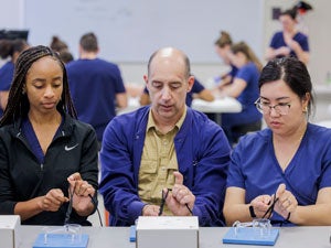 Download photo of students in a medical class