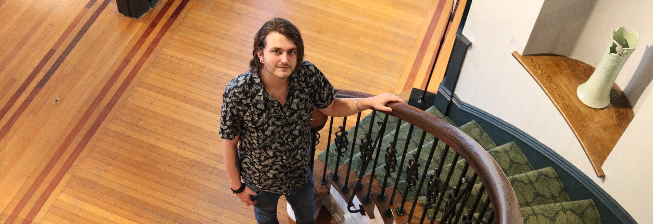 East Carolina University fine arts major Ashr Burgess uses photography skills he learned in class to help the Greenville Museum of Art in their mission.