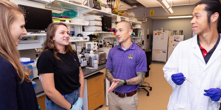 One benefit of the record sponsored activities funding is the chance for students to participate in faculty-led research projects for hands-on learning. (Photos by News Services)