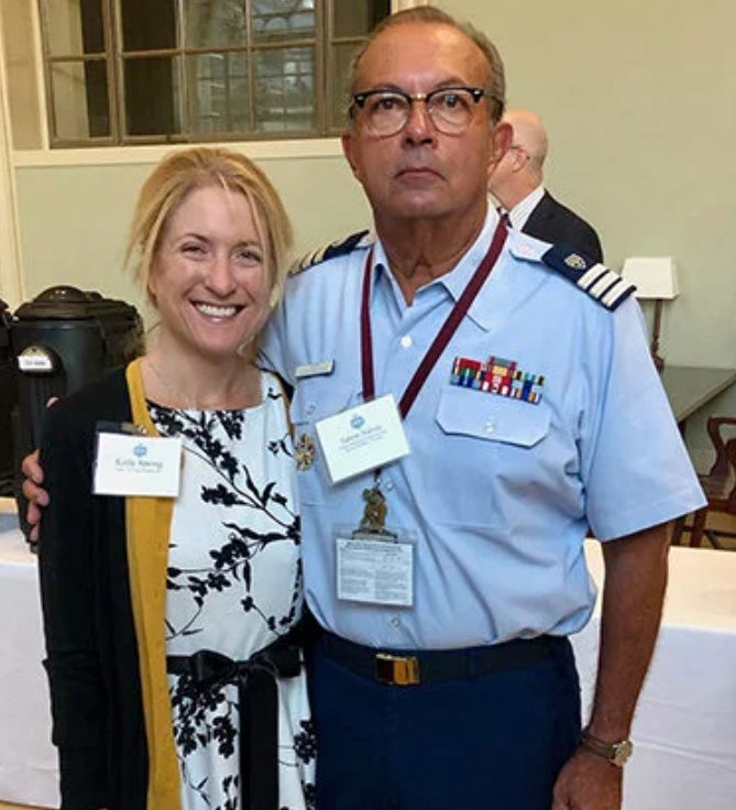 Edwin Nieves and Kelly Spring, left, presented together at the 50th McMullen Naval History Symposium. (Contributed photo)