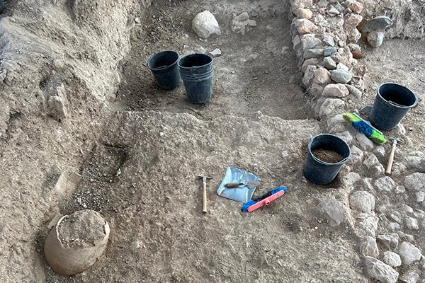Elsner was assigned to work in area K during her time at the Abel Beth Maacah excavation site in Israel, where she collected loose sediment and documented her findings and progress.