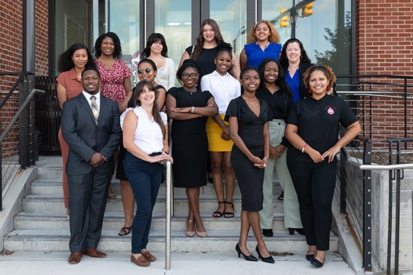 Twelve students, representing Chowan, Fayetteville State, North Carolina Central, UNC Pembroke and Winston-Salem State participated in the STEM Summer Immersion Program at ECU. 