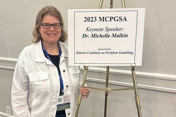 Michelle Malkin_MCPGSA Conference.jpg – In June, Malkin served as the keynote speaker at the 20th annual Midwest Conference on Problem Gambling and Substance Abuse in Kansas City. (Contributed photos)