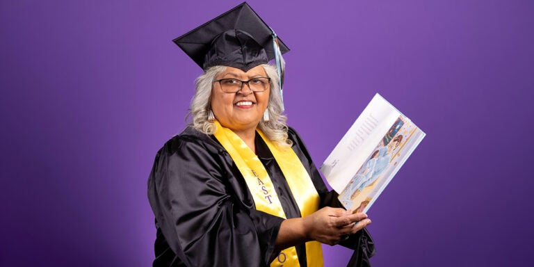 Margaret Maynor in her cap and gown