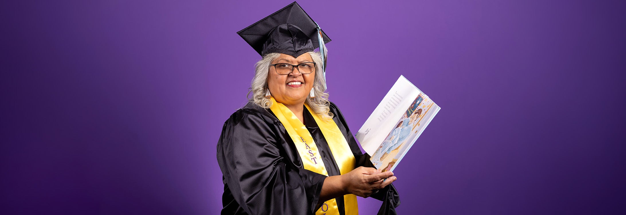 Margaret Maynor in her cap and gown