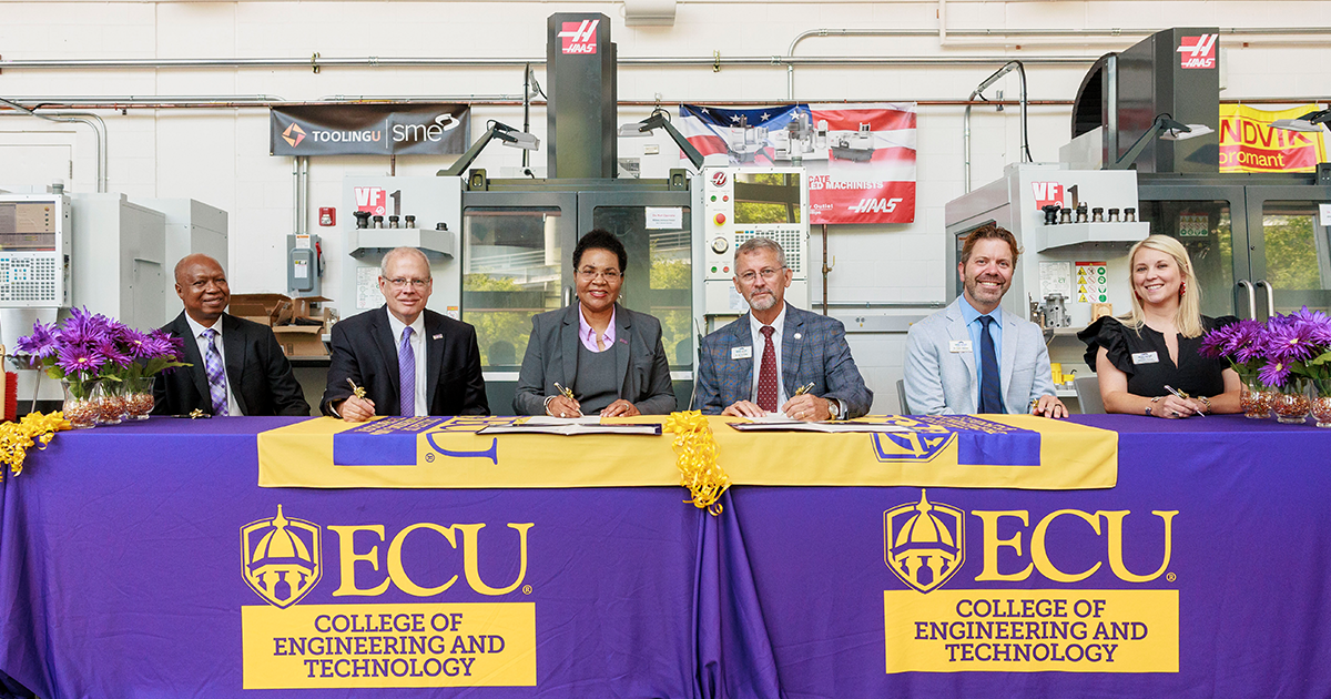 ECU extends path to technology degree with new partnership.