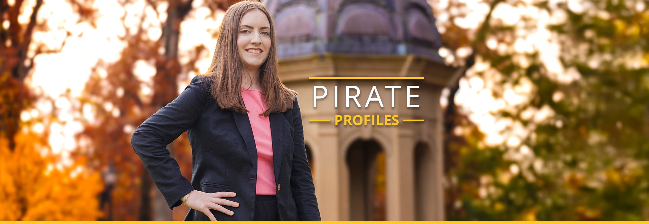 Woman stands in front of a cupola